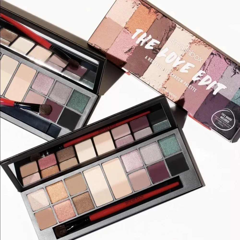 SMASHBOX The Love Edit A Romantic Eye Shadow Palette W/ Brush NIB $58
